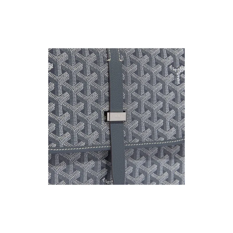 GOYARD Belvédère Canvas With Leather Crossbody Bags Shoulder Bags Unisex Gray-4
