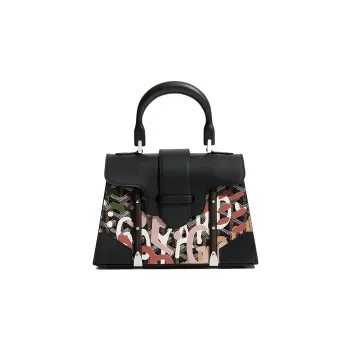 GOYARD Canvas With Leather Shoulder Bag Crossbody Bag Handbag Mini Women's Black/Pink