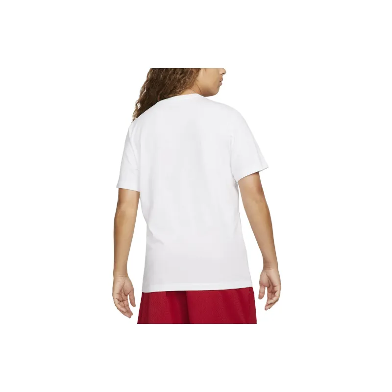 Nike T Shirts Men Bright White-1