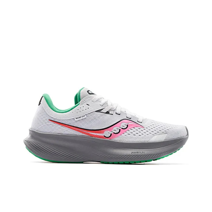 saucony Women's Ride 16 'White Pink Gravel'-1