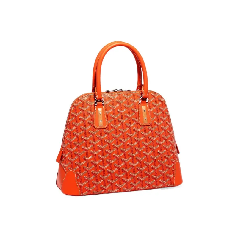 GOYARD Vendôme Canvas With Leather Shoulder Bag Crossbody Bag Handbags Small Size Unisex Orange-1