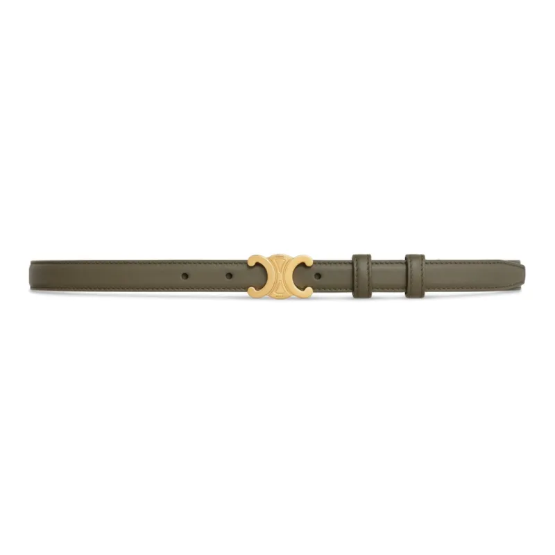 CELINE Medium Triomphe Belt In Taurillon Leather-1