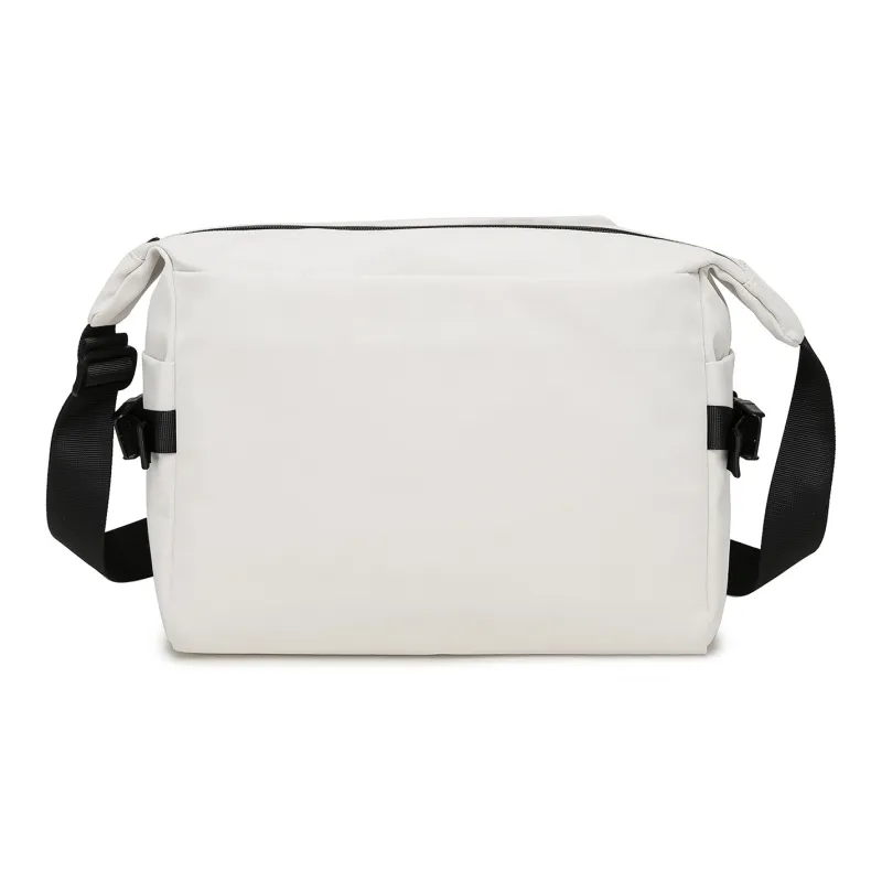 NOMK Oxford Crossbody Bags Tubas Men's White/Black-2