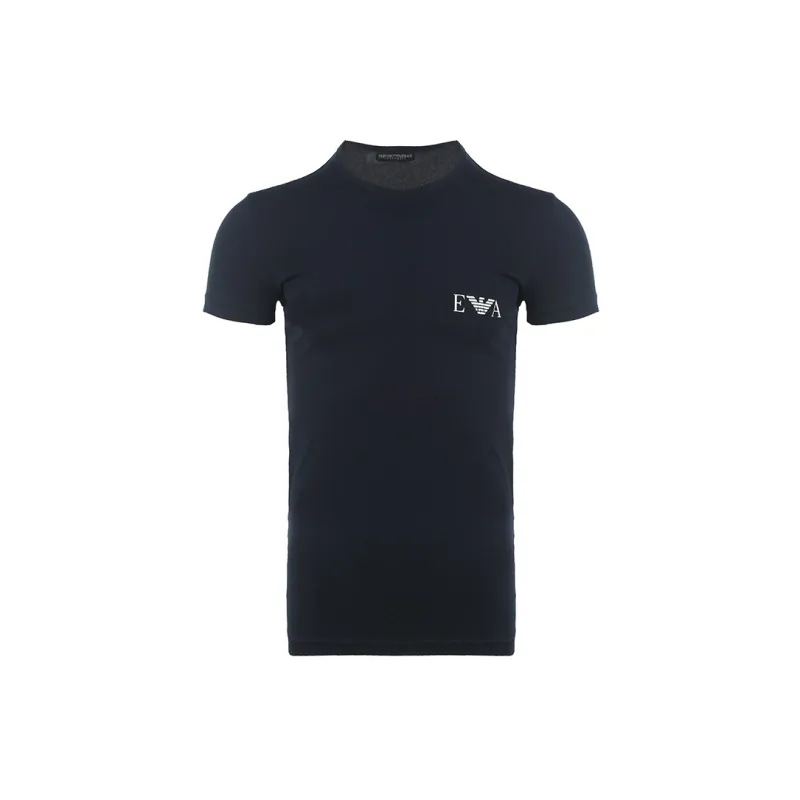EMPORIO ARMANI Logo Printed Pack Of Two Crewneck T Shirt-1