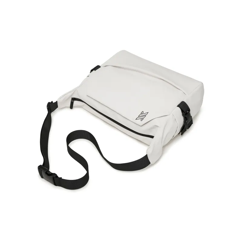 NOMK Oxford Crossbody Bags Tubas Men's White/Black-5