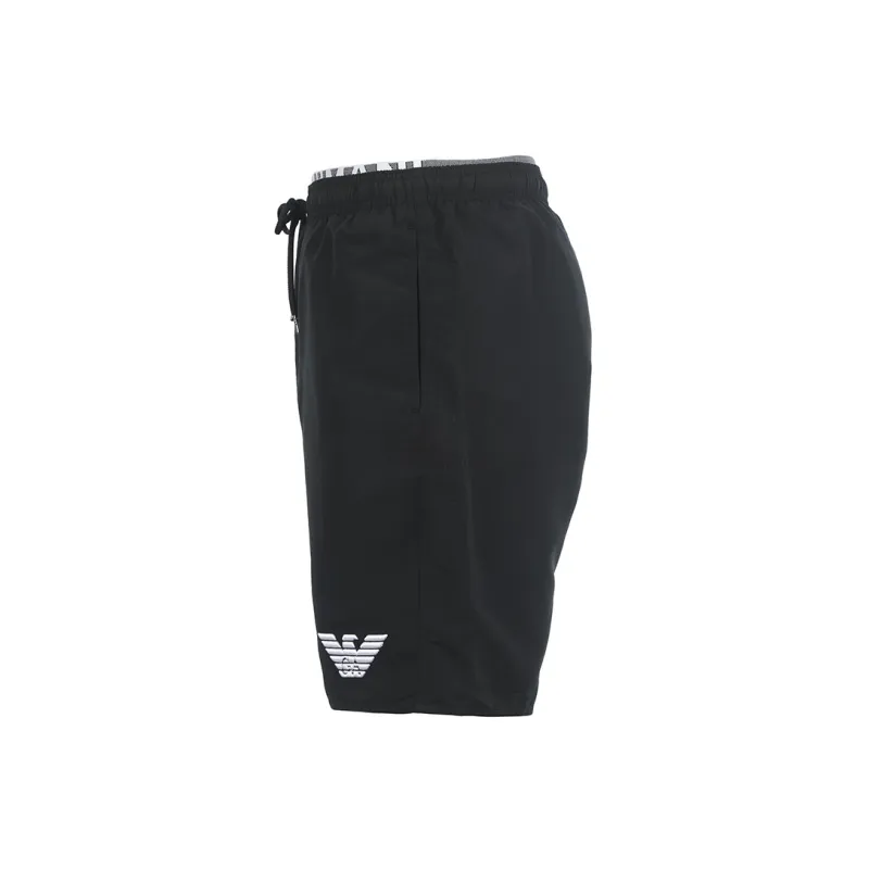 EMPORIO ARMANI Logo print Drawstring Swim Shorts-2
