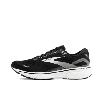 Brooks Ghost 15 Anti-Slip Wear-Resistant Low-Top Running Shoes Women's Black Silver