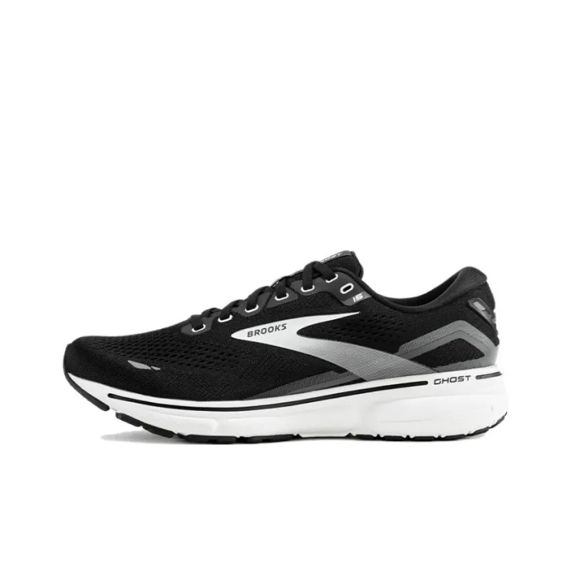 Brooks Ghost 15 Anti-Slip Wear-Resistant Low-Top Running Shoes Women's Black Silver-0
