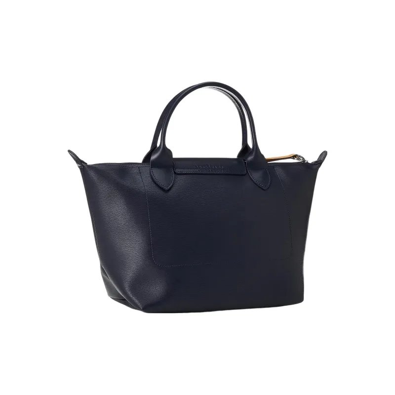 LONGCHAMP Le Pliage City Coated Canvas With Leather Shoulder Bag Crossbody Bag Handbags Women's Blue-1