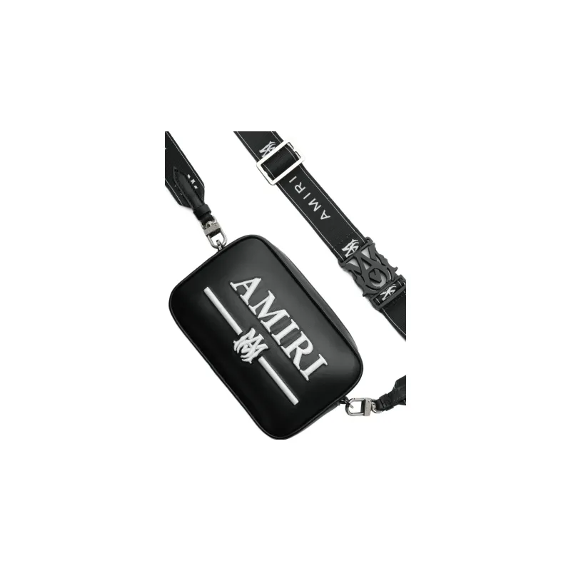 AMIRI Calfskin Camera Bag Shoulder Bag Crossbody Bag Regular Unisex Black-2