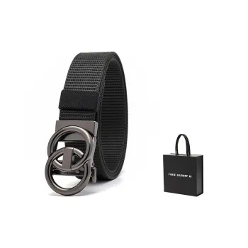 FREE RABBITⅡ Outdoor Tactical Nylon Pants Belt With Automatic Buckle Leather Belts Men's