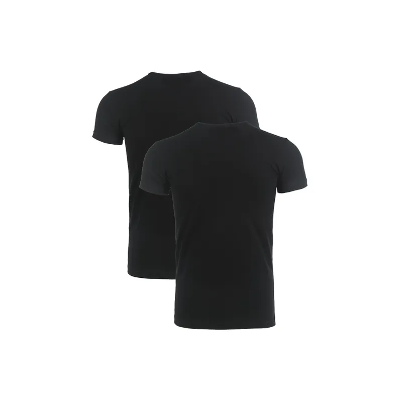 EMPORIO ARMANI SS23 T Shirt Men's 2 Pack Black-1