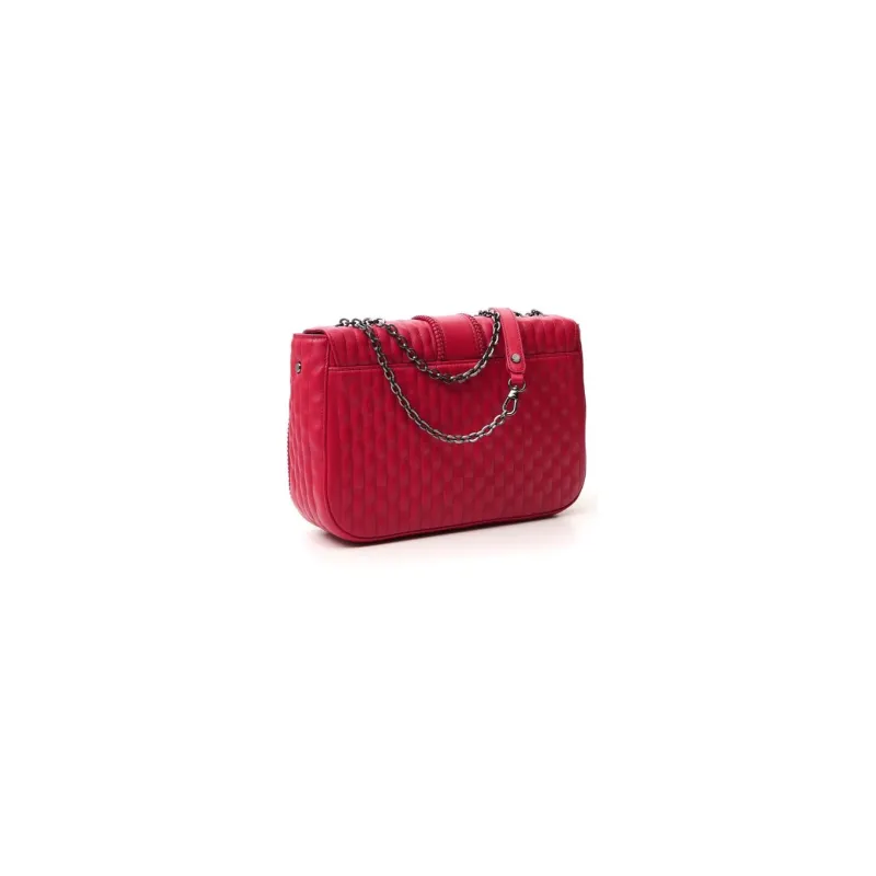 LONGCHAMP Amazone Leather Shoulder Bag Women's Red-2