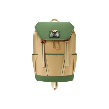 MAH Weak Crown Mid-Autumn Collaboration Polyester Backpack Large Size Unisex Sandy Moss Green