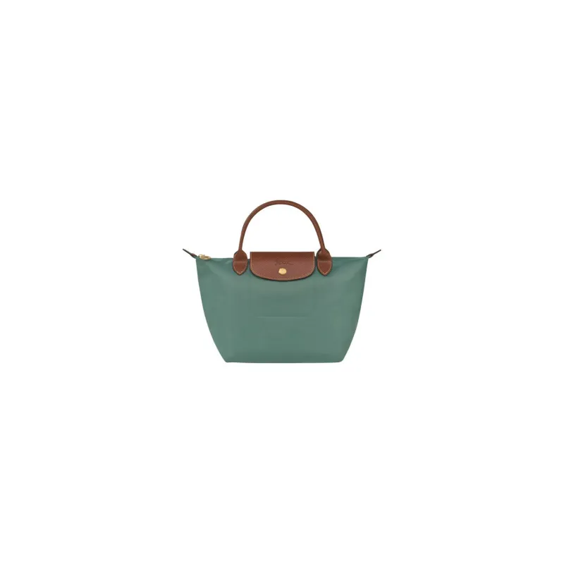 LONGCHAMP Le Pliage Cow Leather Trim Handbag Mini Women's Green-0