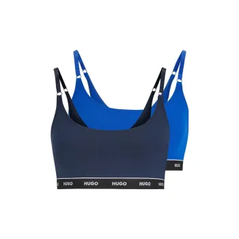 HUGO BOSS SS23 Bra Women's 2 Pack Blue