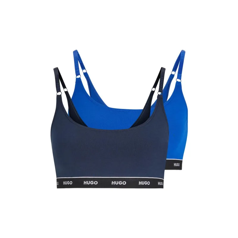HUGO BOSS SS23 Bra Women's 2 Pack Blue-0