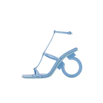 FERRAGAMO Elina Strap Sandals Women's Blue