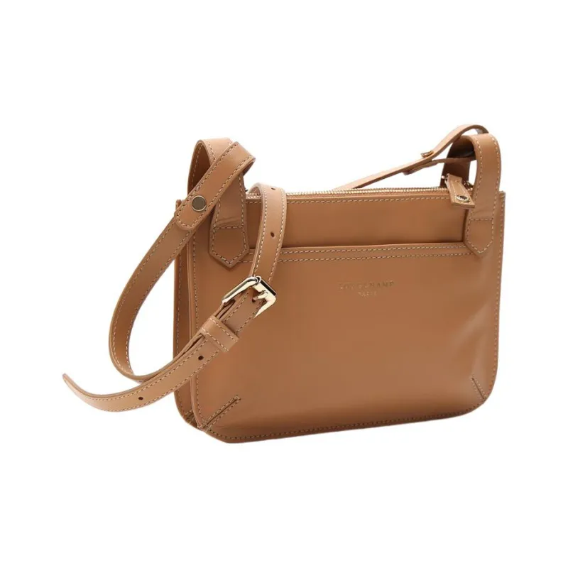 LONGCHAMP Leather Shoulder Bag Women's Brown-1