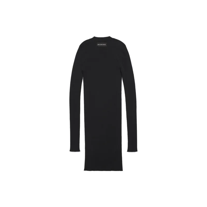 Balenciaga Crewneck Knitted Mini Dress-1