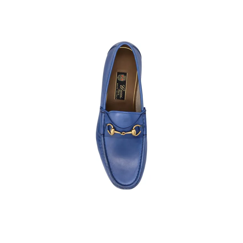 GUCCI Loafers Casual Shoes Men's Blue-2
