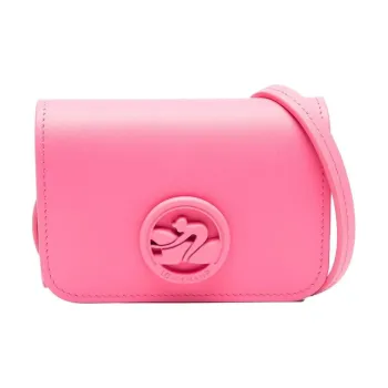 LONGCHAMP BOX-TROT Calfskin Shoulder Bag Crossbody Bag Coin Purses Regular Women's Pink