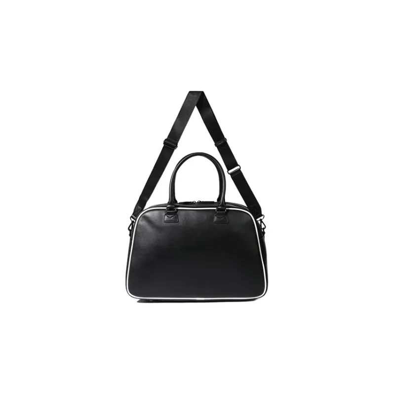FILA Polyurethane Travel Bags Shoulder Bag Crossbody Bag Handbag Unisex Black-1