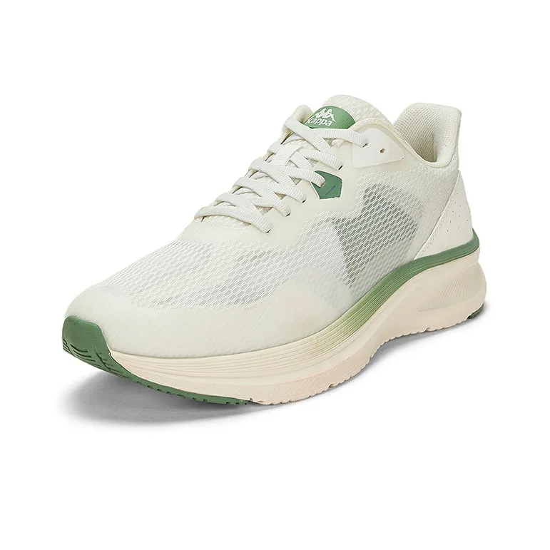 Kappa Anti Slip And Wear Resistant Lightweight Low Top Casual Running Shoes Unisex White Cyan-1