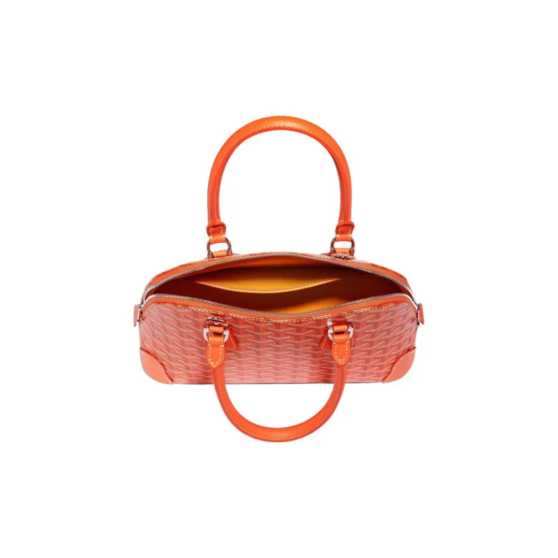 GOYARD Vendôme Canvas With Leather Shoulder Bag Crossbody Bag Handbags Small Size Unisex Orange-2