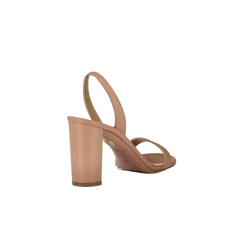 AQUAZZURA 90mm Heeled Leather Mules-3
