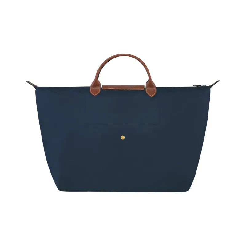 LONGCHAMP Le Pliage Canvas With Leather Trim Canvas Bag Handbag Travel Bag Women's-1
