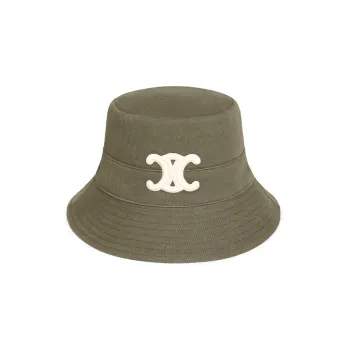 CELINE Triomphe Bucket Hat In Cotton Gabardine