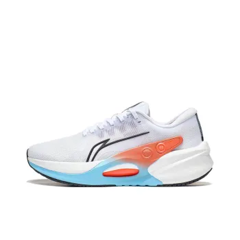LiNing Furious Rider 7.0 Anti Slip And Wear Resistant Breathable Low Top Running Shoes Men's White Blue Orange