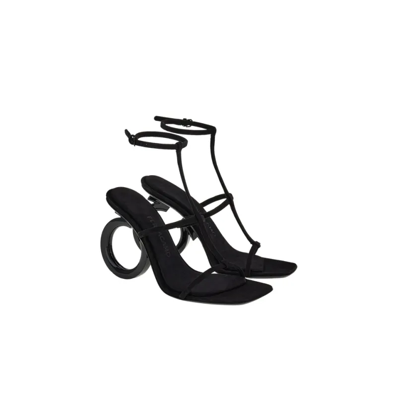 FERRAGAMO Elina Strap Sandals Women's Black-2