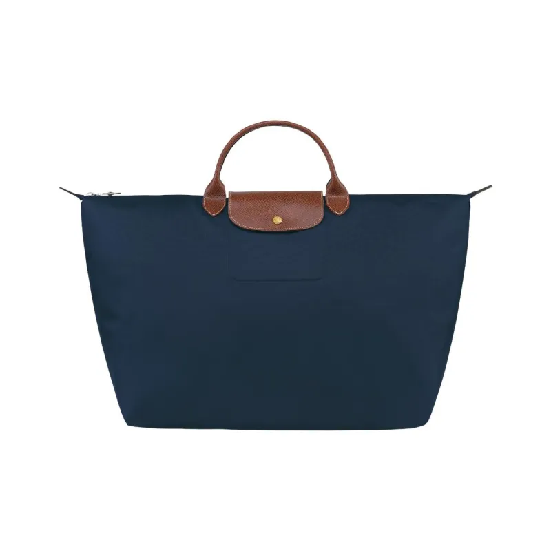 LONGCHAMP Le Pliage Canvas With Leather Trim Canvas Bag Handbag Travel Bag Women's-0