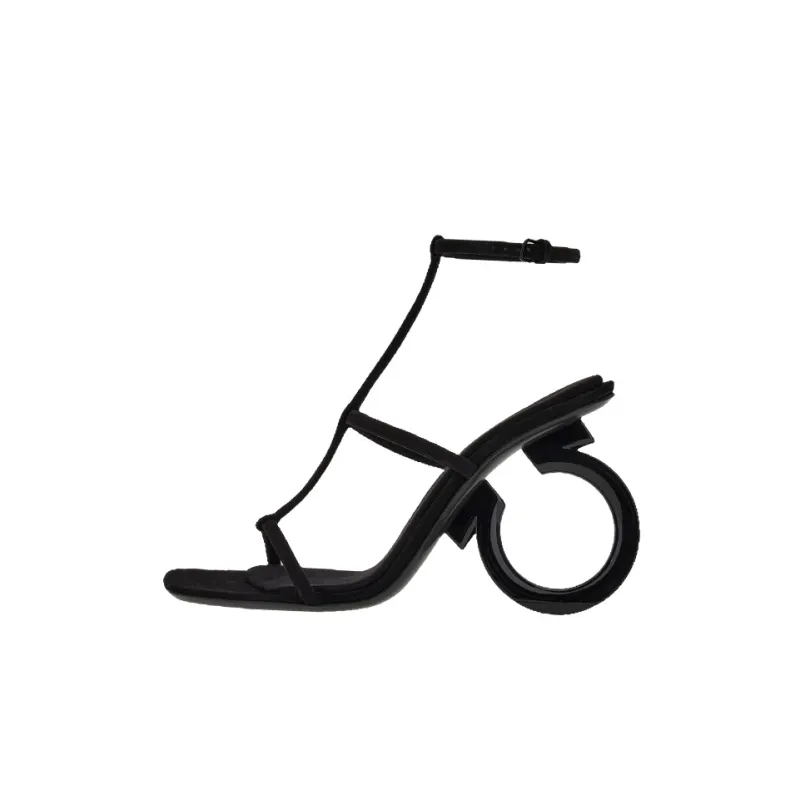 FERRAGAMO Elina Strap Sandals Women's Black-0