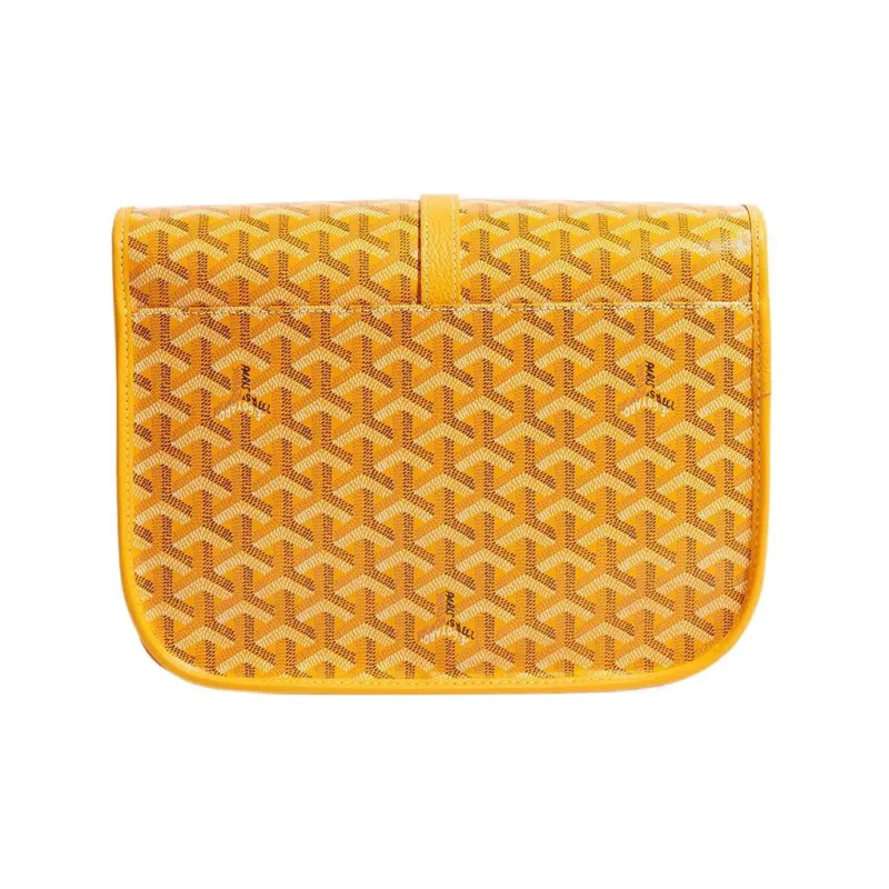 GOYARD Belvédère Canvas With Leather Crossbody Bags Shoulder Bags Unisex Yellow-2