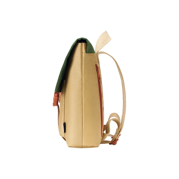 MAH Collaboration Of Youth Recycled Polyester Satchel Bag Backpack Unisex Sandy Moss Green-2