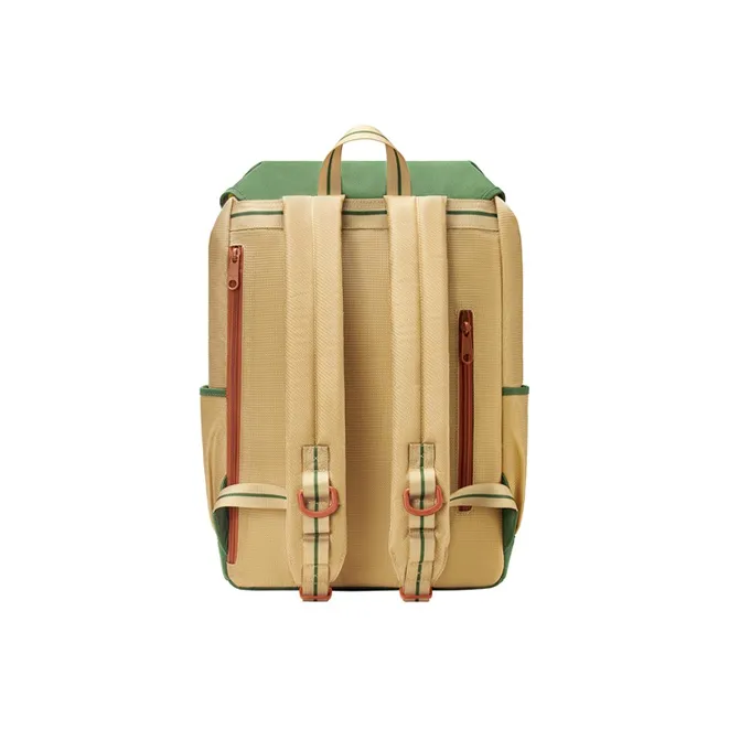 MAH Weak Crown Mid Autumn Collaboration Polyester Backpack Large Size Unisex Sandy Moss Green-3