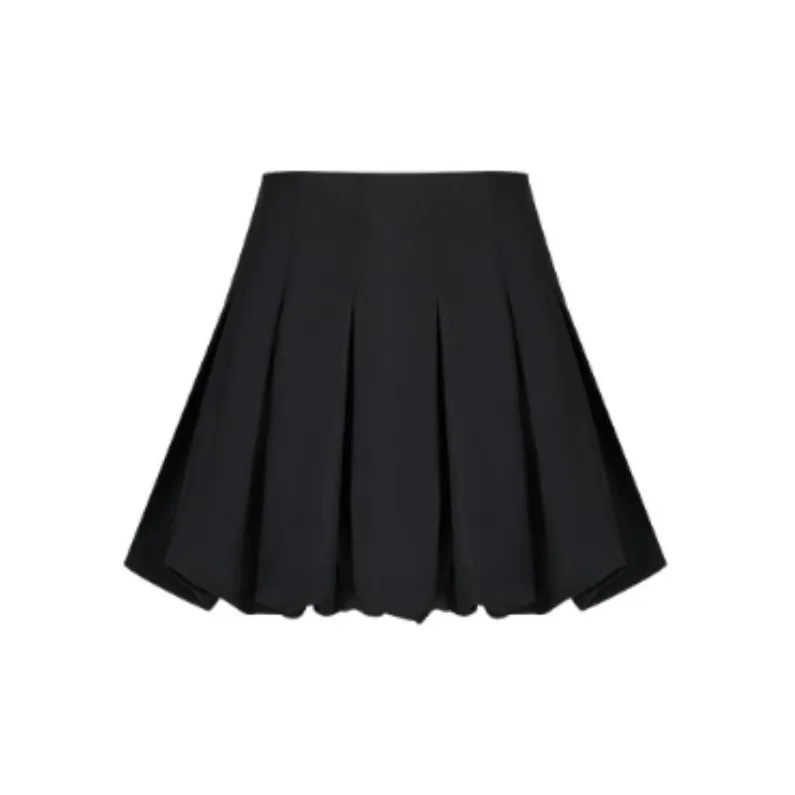 TAMMY TANGS Casual Short Skirts Women's Black-1