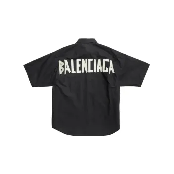 Balenciaga Tape Type Short Sleeve Shirt