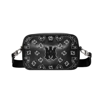 AMIRI Calfskin Crossbody Bag Shoulder Bag Men's Black