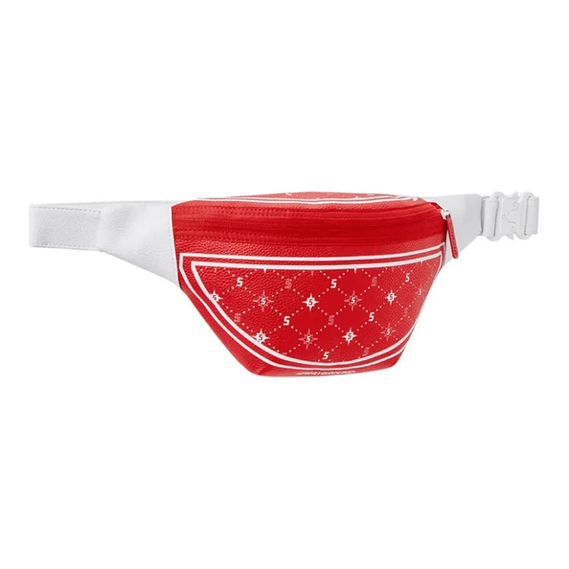 SPRAYGROUND PVC Casual Bag, Crossbody Bag, Fanny Pack Medium Size Unisex Red-1