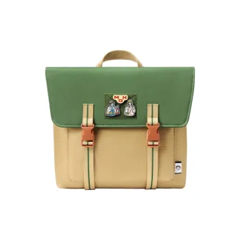 MAH Collaboration Of Youth Recycled Polyester Satchel Bag Backpack Unisex Sandy Moss Green