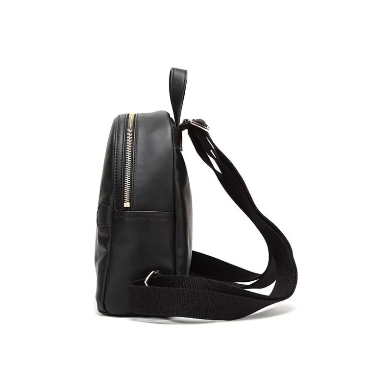 LONGCHAMP Le Pliage Leather Backpack Regular Women's Black-2