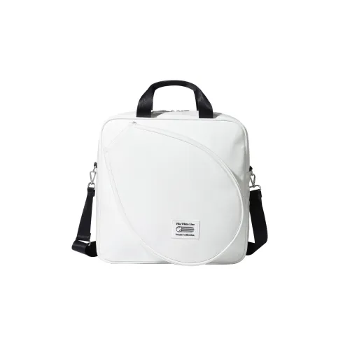 FILA Polyurethane Portable One Shoulder Crossbody Tennis Racket Bag Regular Unisex Ecru