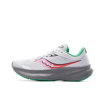 saucony Women's Ride 16 'White Pink Gravel'