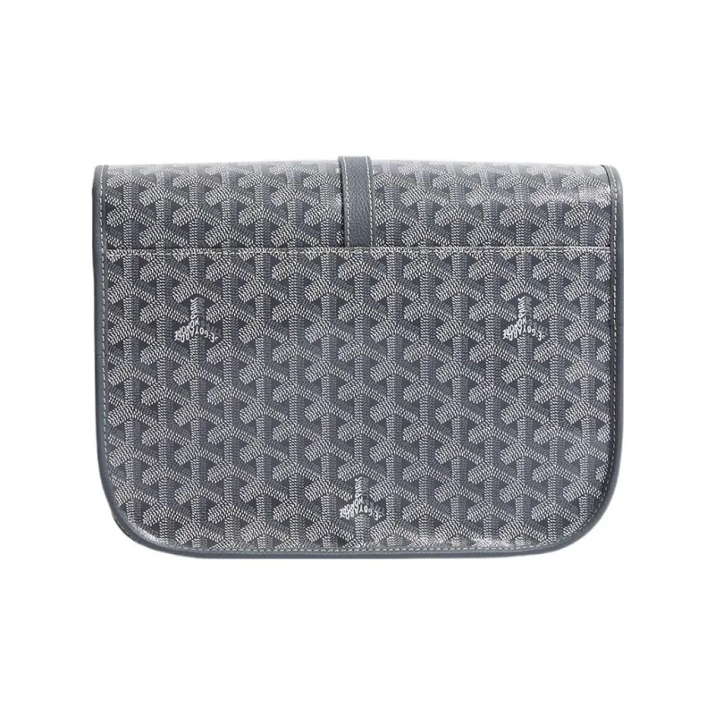 GOYARD Belvédère Canvas With Leather Crossbody Bags Shoulder Bags Unisex Gray-3