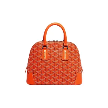 GOYARD Vendôme Canvas With Calfskin Dome Bag Handbags Shoulder Bags Mini Women's Orange