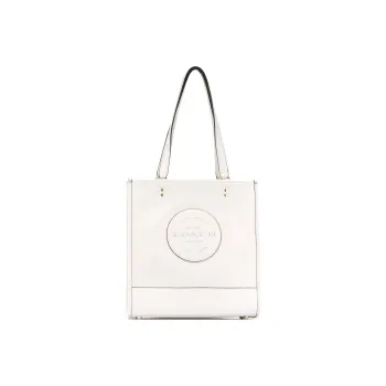 COACH Dempsey Leather Tote Bag Shopping Bag Shoulder Bag Handbag Large Size Women's White